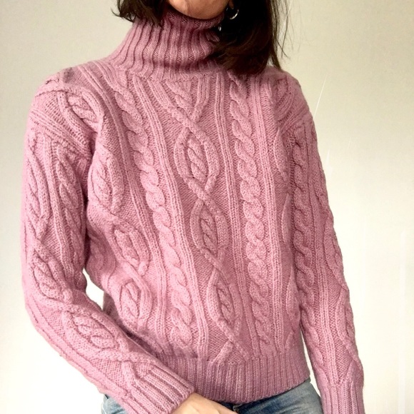 100% wool chunky turtleneck sweater - Picture 12 of 15